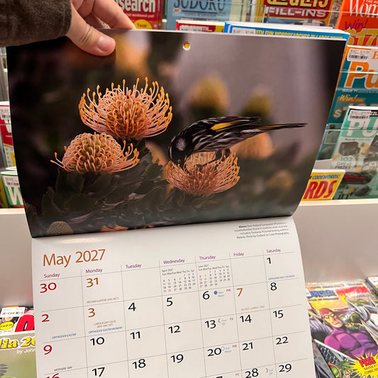 Australian Colourful Birds 2027 Wall Calendar