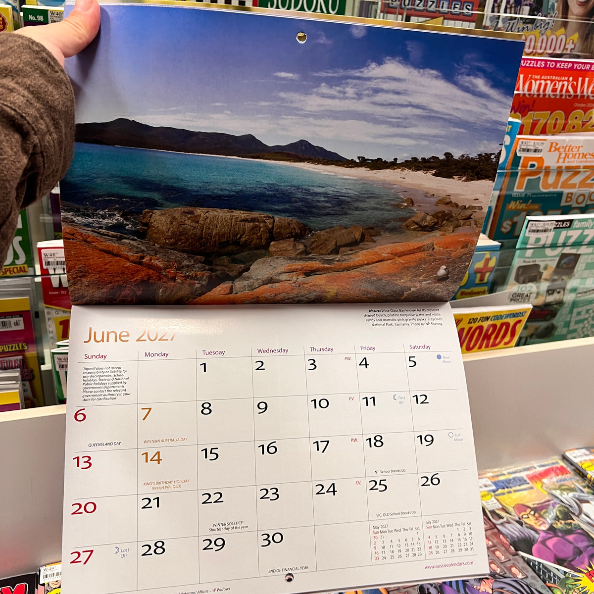 Australia Land of Colour 2027 Wall Calendar