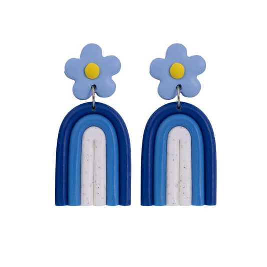 Teacher Rainbow Earrings by Splosh - front view
