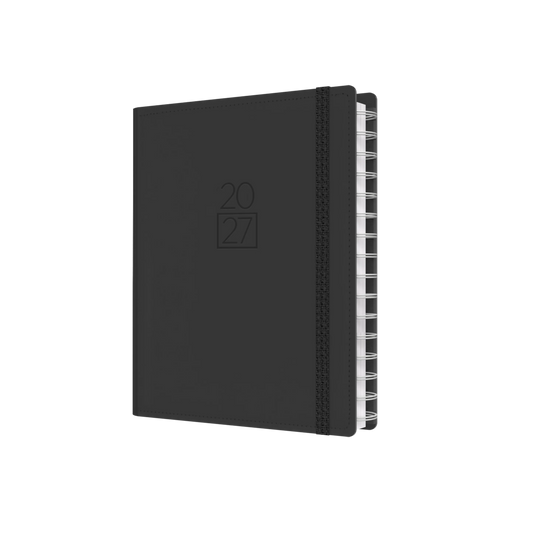 Collins Plan + Note Pro 2027 A5 Week to View Charcoal