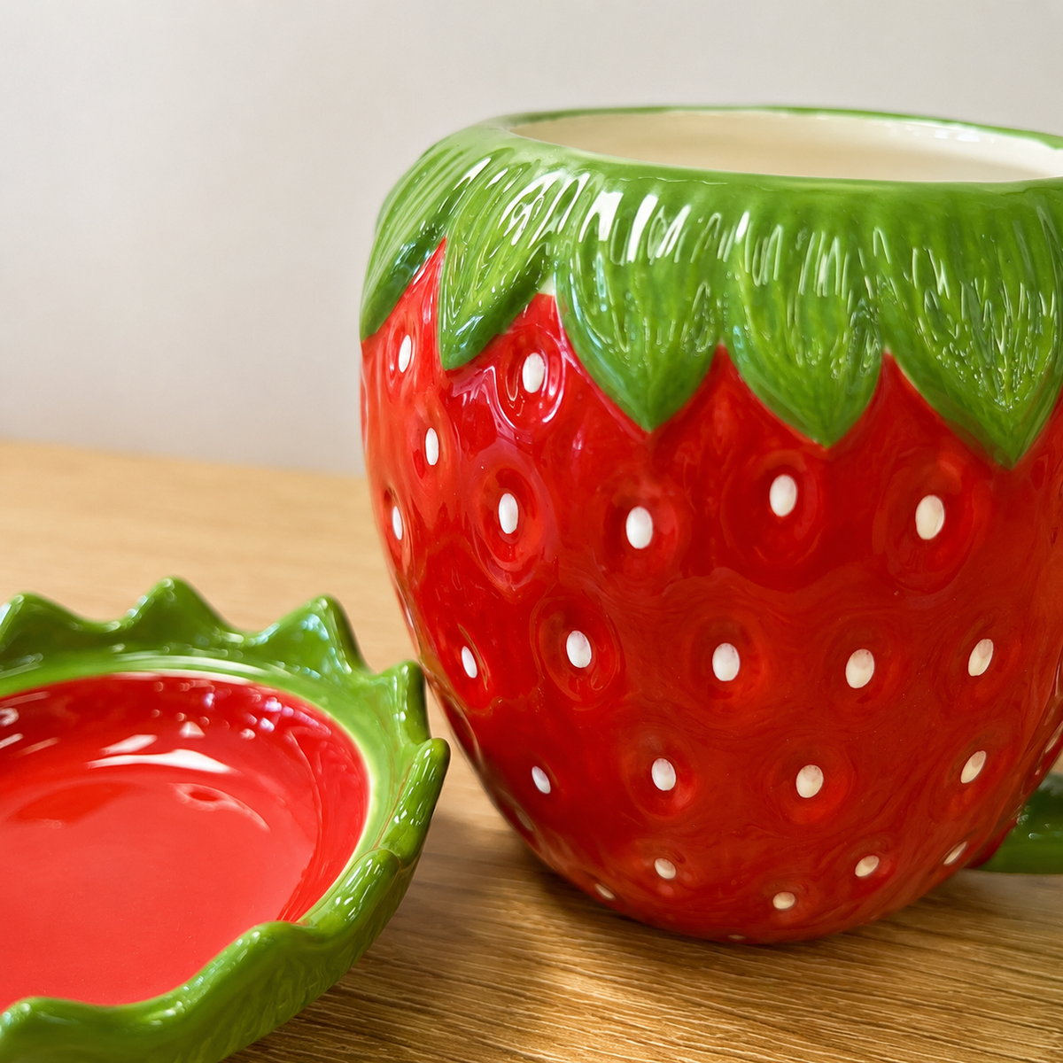 Strawberry Mug and Saucer Set