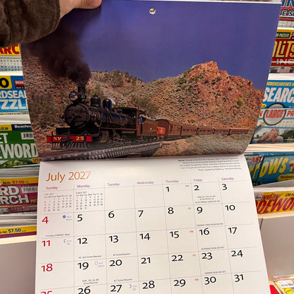 Australian Steam Trains 2027 Wall Calendar