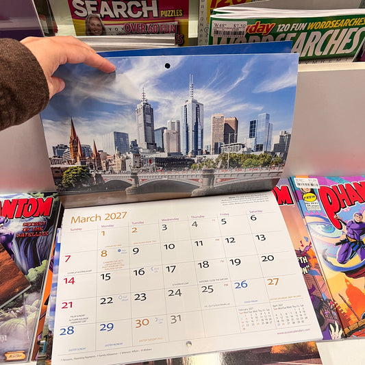 Explore Australia 2027 Wall Calendar