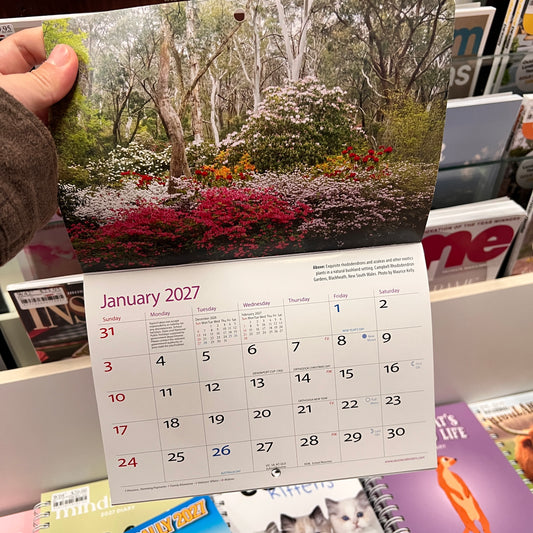 Gardens of Australia 2027 Wall Calendar - Small Size
