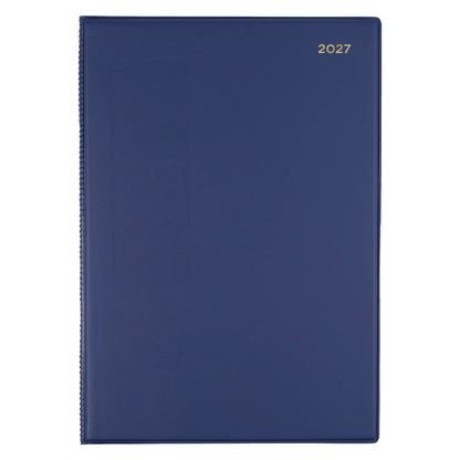 Collins Belmont Diary 2027 A4 Day to a Page - 2 Colours
