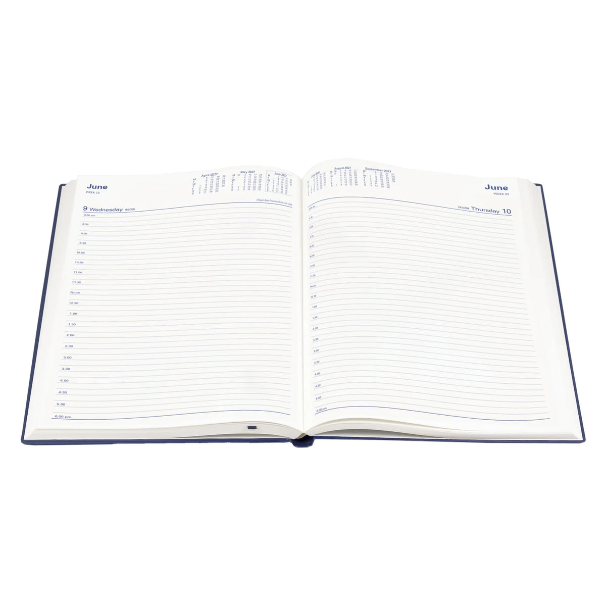 Collins Belmont Diary 2027 A4 Day to a Page - 2 Colours