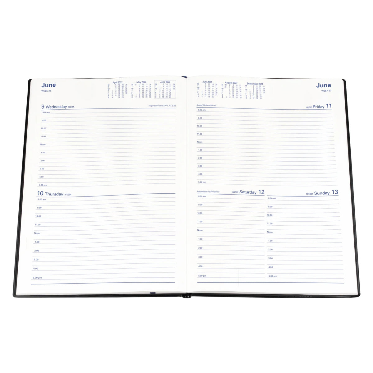Collins Belmont 2027 A4 2 Days to a Page Diary – 2 Colours