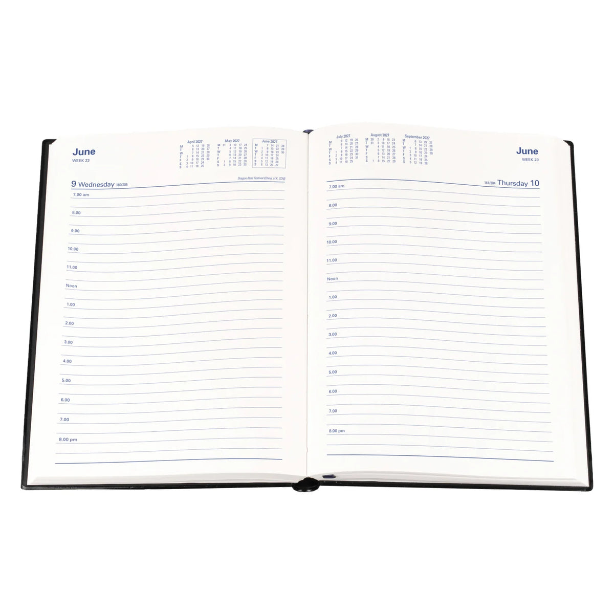 Collins Belmont Diary 2027 A5 Day to a Page - 2 Colours