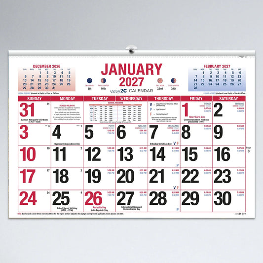 Easy2C Calendar 2027