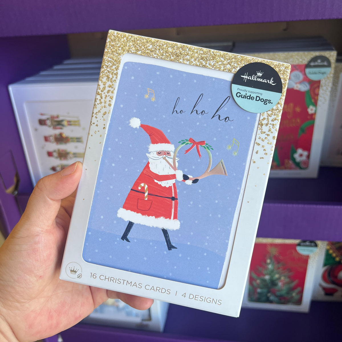 Hallmark Boxed Christmas Cards – 16 Pack in 4 Designs