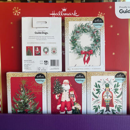 Hallmark Boxed Christmas Cards – 16 Pack in 4 Designs