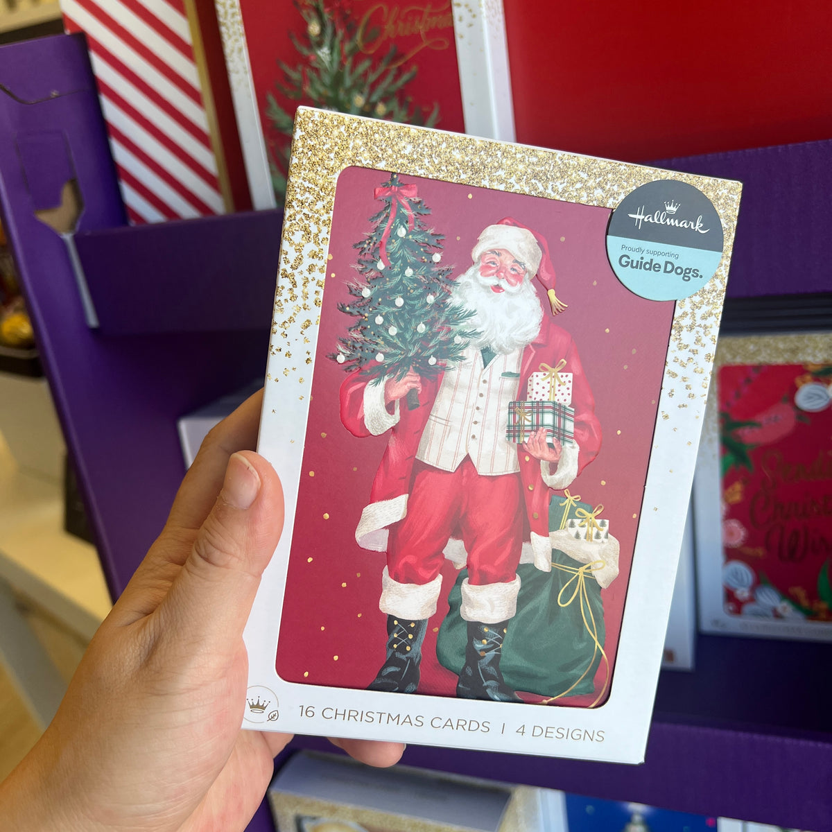 Hallmark Boxed Christmas Cards – 16 Pack in 4 Designs