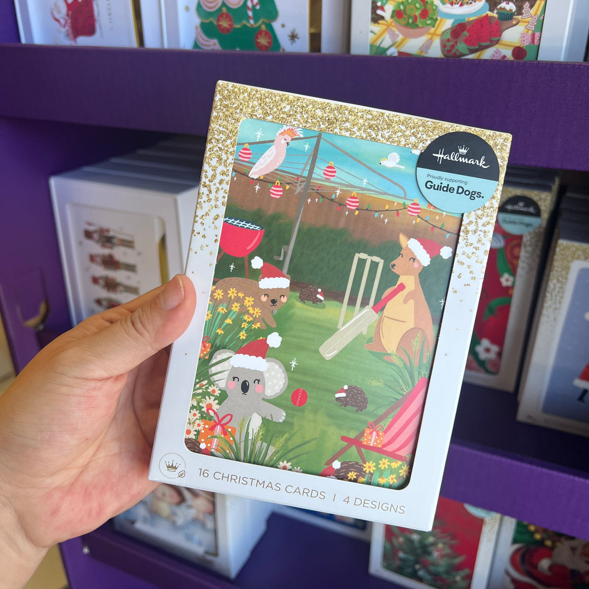 Hallmark Boxed Christmas Cards – 16 Pack in 4 Designs