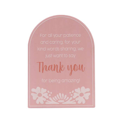 Teacher Thank You Verse by Splosh - front with appreciation message