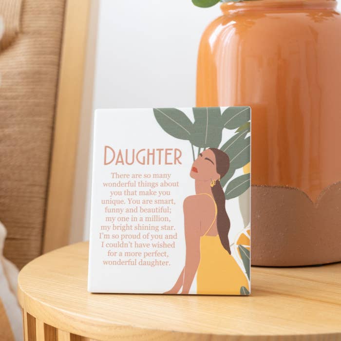 Tuscan Sun Daughter Verse by Splosh in a styled home display