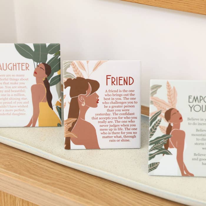 Tuscan Sun Friend Verse by Splosh in a styled home display