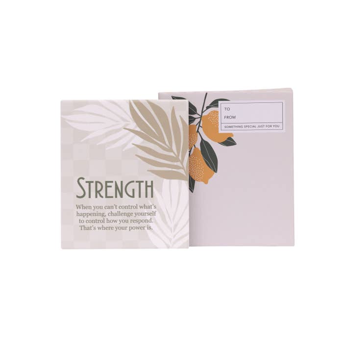 Tuscan Sun Strength Verse by Splosh with its gift box