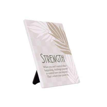 Tuscan Sun Strength Verse by Splosh - angled view with stand