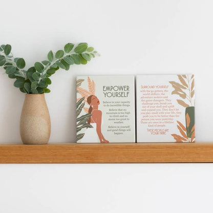 Tuscan Sun Empower Verse by Splosh in a styled home display