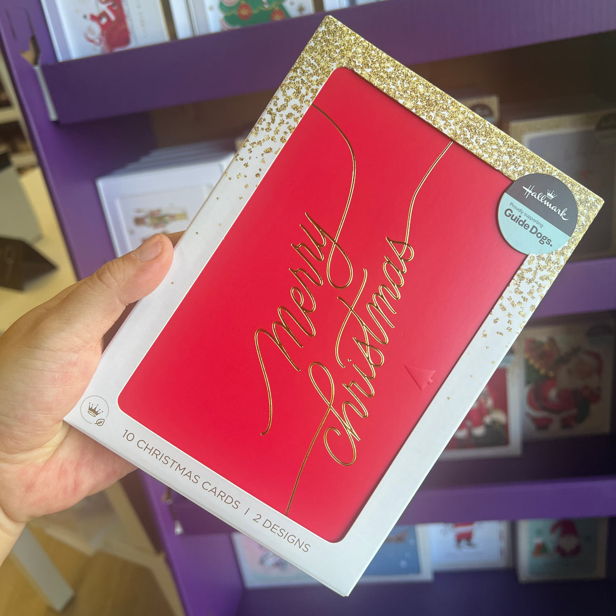 Hallmark Elegant Boxed Christmas Cards – 10 Pack in 2 Designs