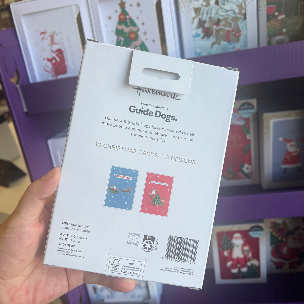 Hallmark Boxed Christmas Cards – 10 Pack in 2 Designs