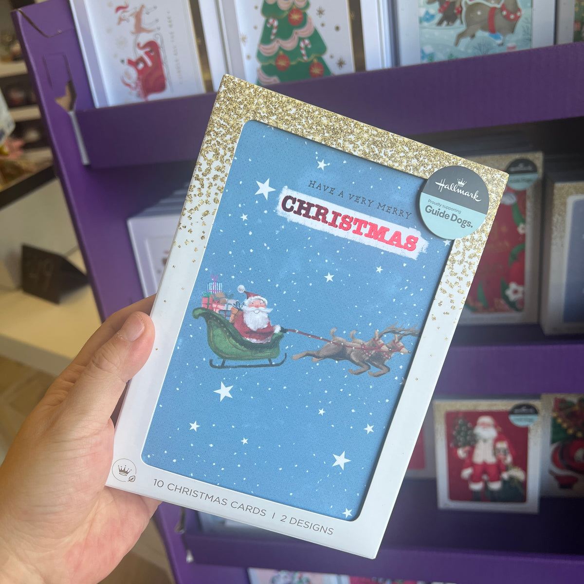 Hallmark Boxed Christmas Cards – 10 Pack in 2 Designs