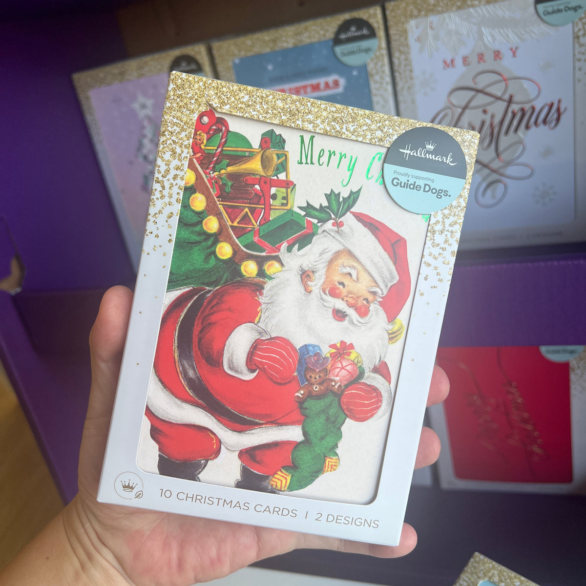 Hallmark Small Boxed Christmas Cards – 10 Pack in 2 Designs