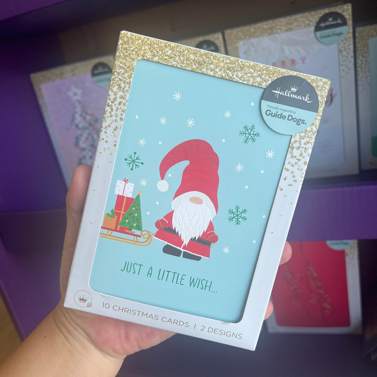 Hallmark Small Boxed Christmas Cards – 10 Pack in 2 Designs