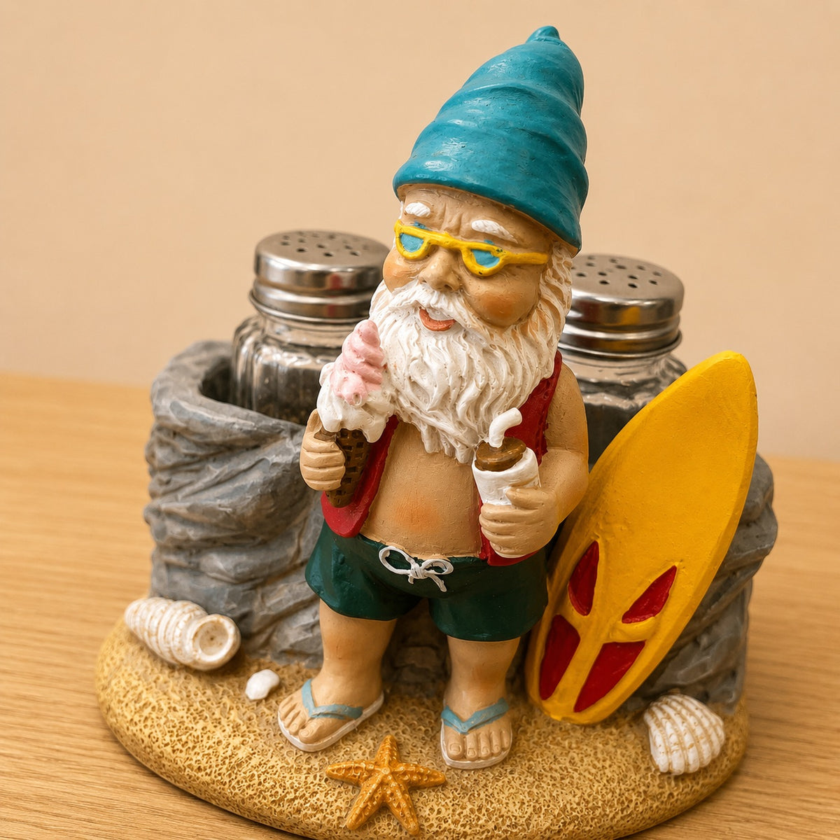 Beach Gnome Salt & Pepper Shaker Set
