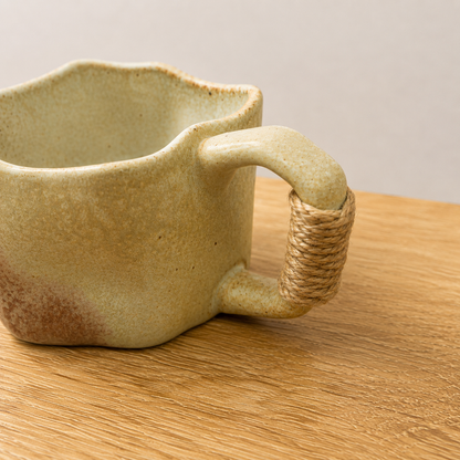 Rustic Square Ceramic Mug