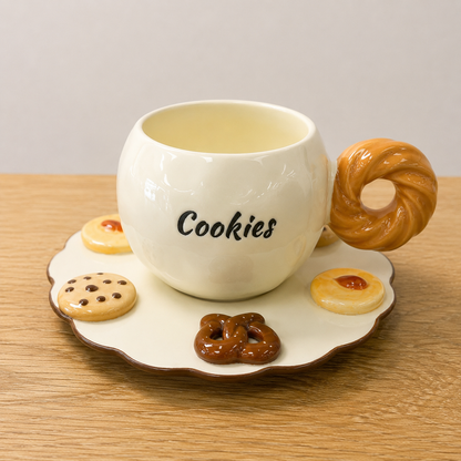Cookies Mug and Snack Plate Set