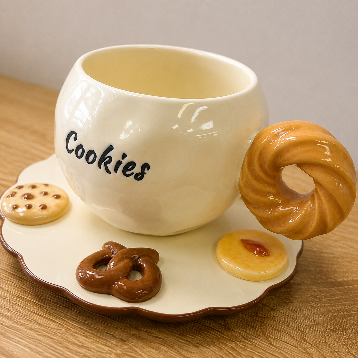 Cookies Mug and Snack Plate Set