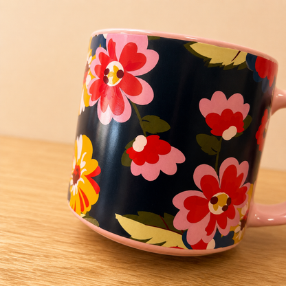 I Love You Mum Floral Mug