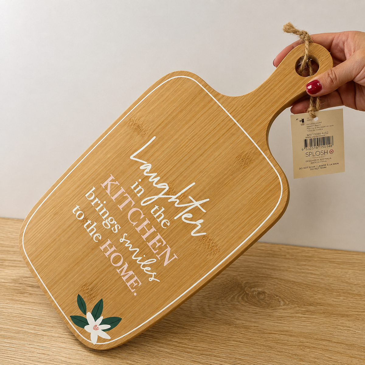 Laughter in the Kitchen Bamboo Serving Board