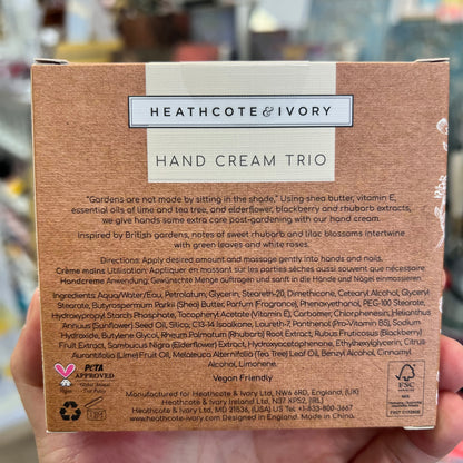 Heathcote & Ivory Hand Cream Trio Gift Set – 5 Designs