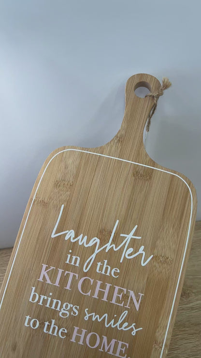Laughter in the Kitchen Bamboo Serving Board