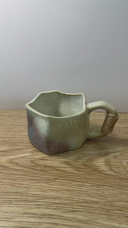 Rustic Square Ceramic Mug