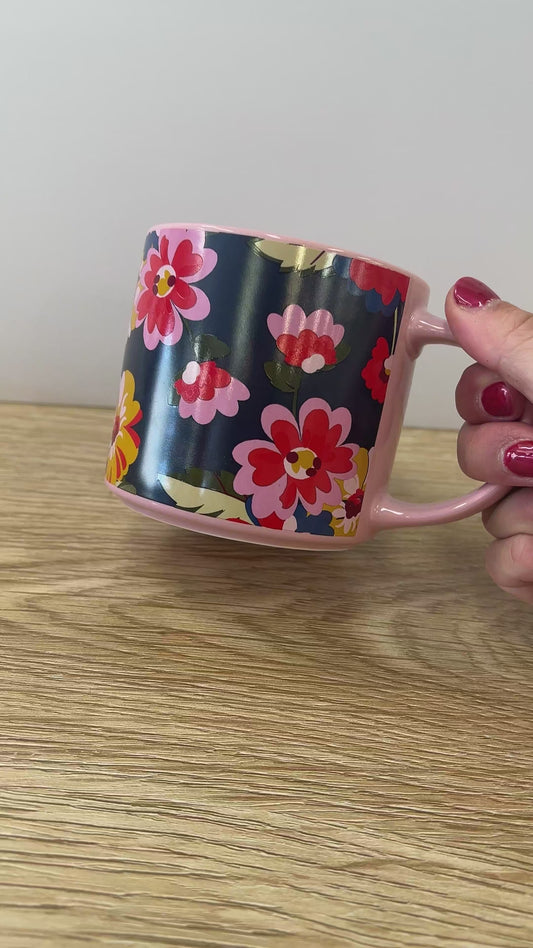 I Love You Mum Floral Mug
