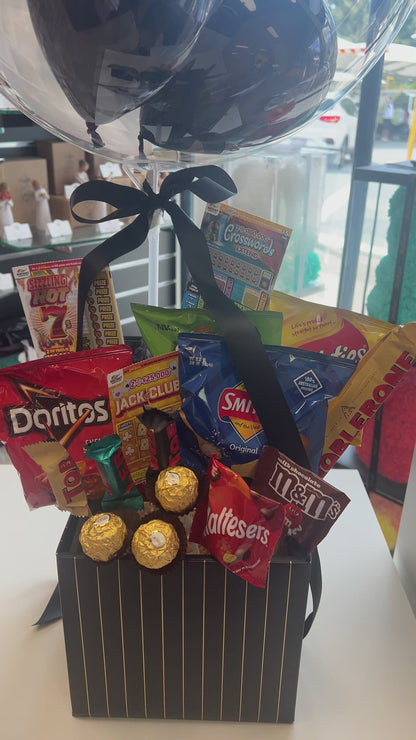 Deluxe Bubble Balloon Gift Box - Snack Edition