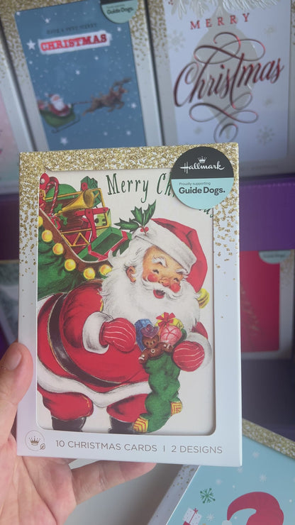 Hallmark Small Boxed Christmas Cards – 10 Pack in 2 Designs