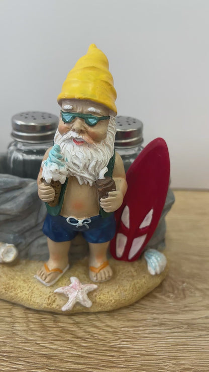 Beach Gnome Salt & Pepper Shaker Set