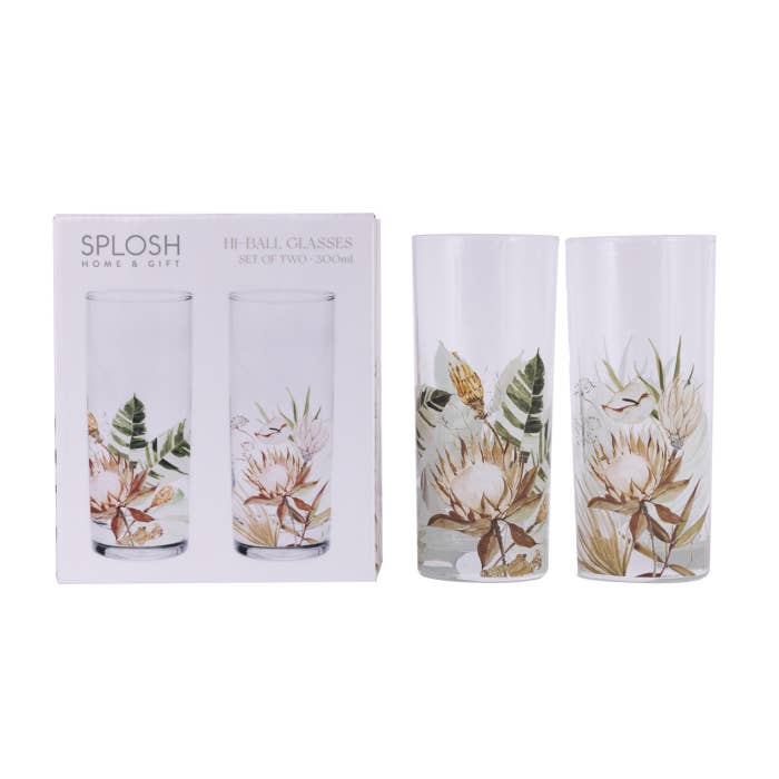 Splosh Palm Cove two glasses and their gift box